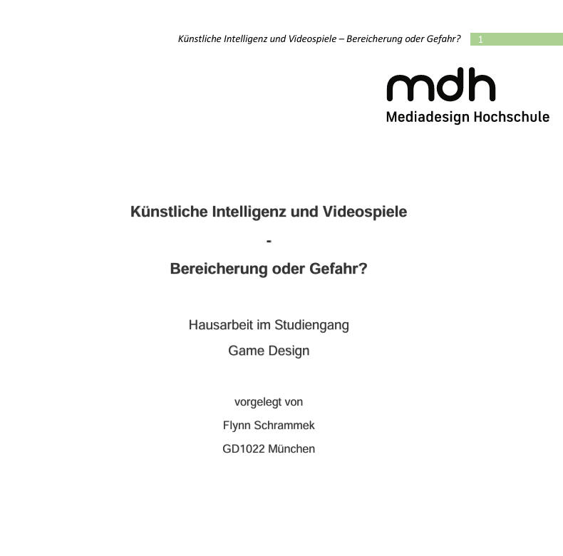 Paper: AI and Games