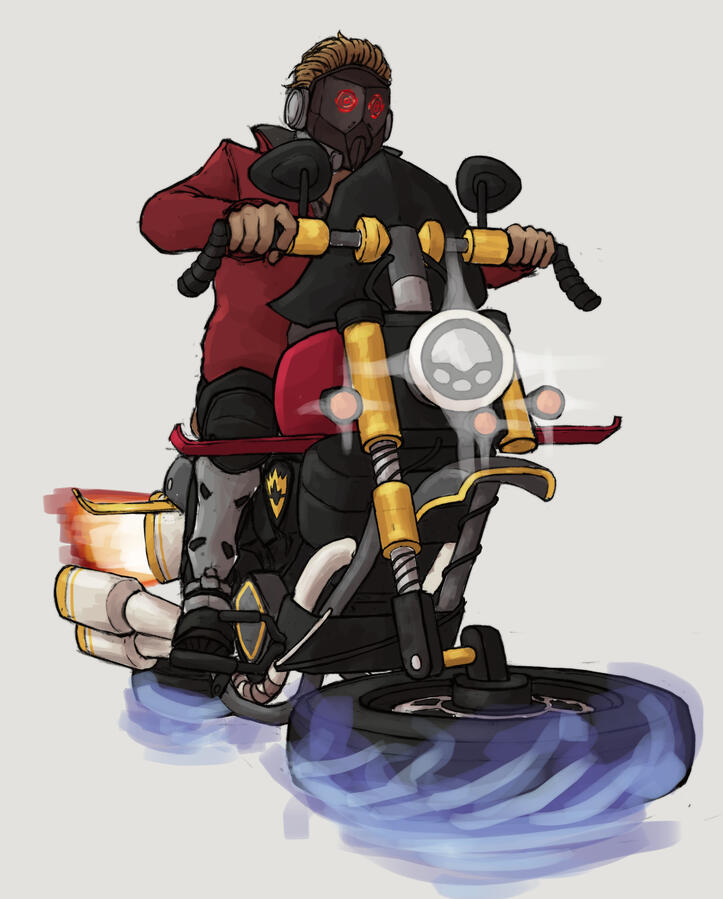 Concept Art: Quills Cosmic Cruiser